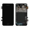LCD Replacement Part Samsung i9100 Galaxy S II,  LCD and Digitizer Black,  complete with Midframe including Frame+home buton+home buttom flex cable